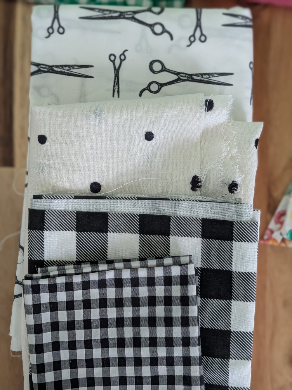 Fabric Destash Bundle Black And White